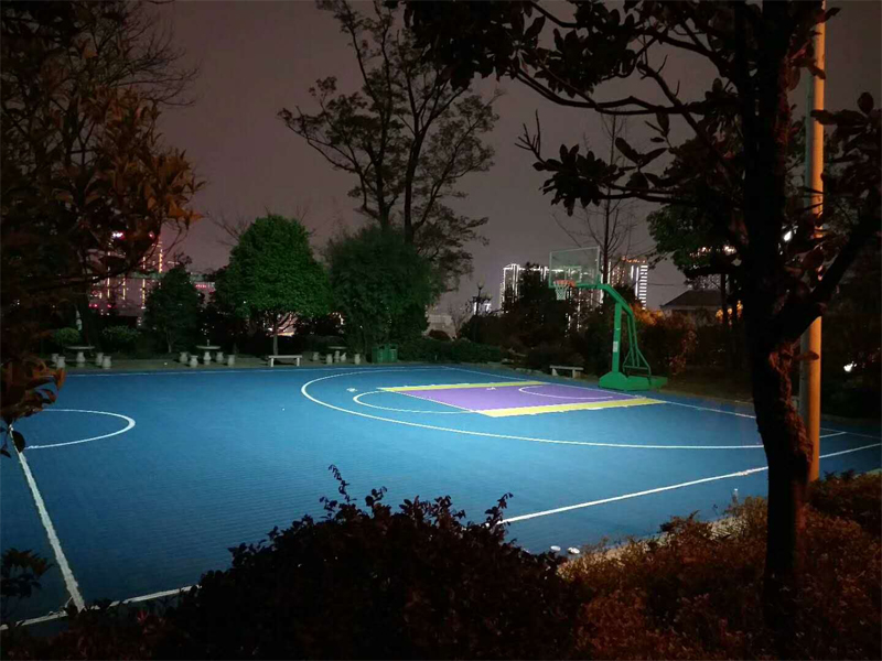 东方公园悬浮地板篮球场
